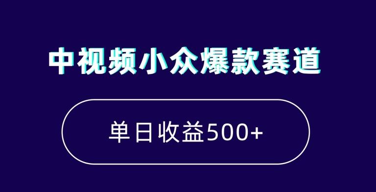 中视频小众爆款赛道，7天涨粉5万+，小白也能无脑操作，轻松月入上万【揭秘】-识享社