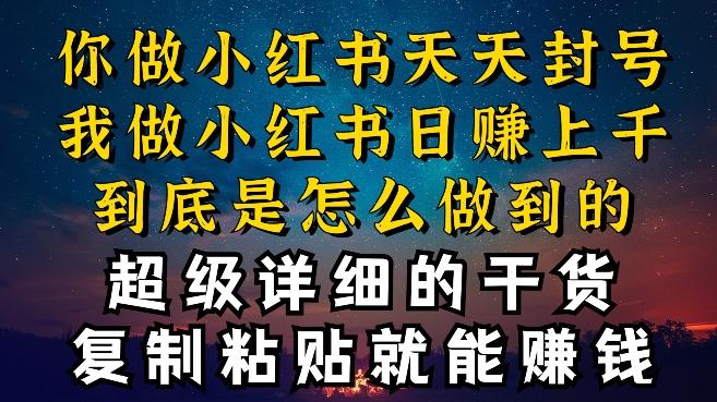 都知道小红书能引流私域变现,可为什么我能一天引流几十人变现上千,但你却频频封号违规被限流【揭秘】-识享社