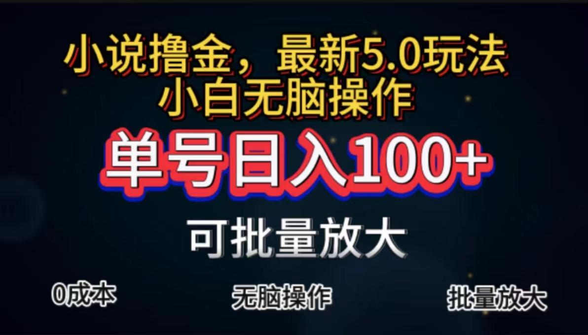 全自动小说撸金,单号日入100+小白轻松上手,无脑操作-识享社