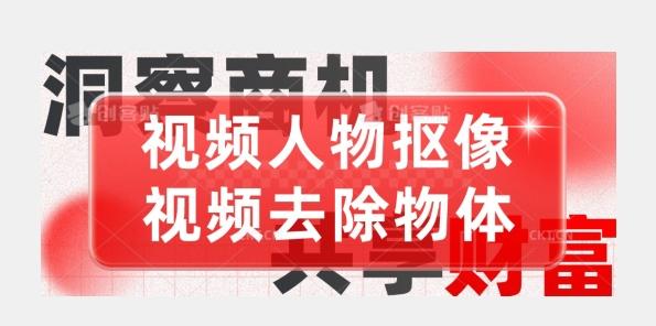 【超强视频处理工具】视频人物抠像+视频去除物体-识享社