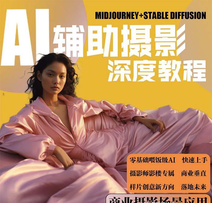 (8727期)2024年AI辅助摄影人工智能商业应用摄影课程(37节课)-识享社