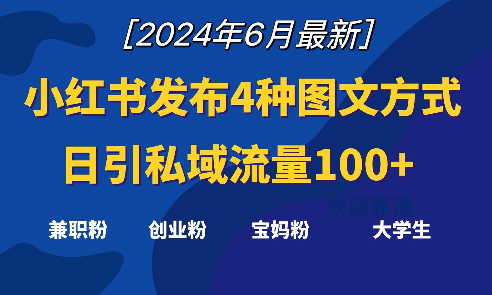 小红书发布这4种图文,就能日引私域流量100+-识享社