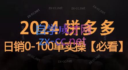 恒哥·2024拼多多日销0-100单实操-识享社