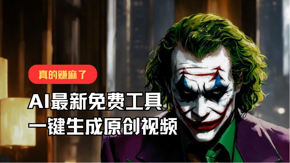 最新免费AI工具,一键生成原创视频,佛系搬运,轻松月入10000+!-识享社