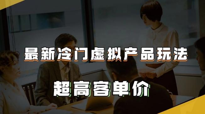 最新冷门虚拟产品玩法，超高客单价，月入2-3万＋【揭秘】-识享社