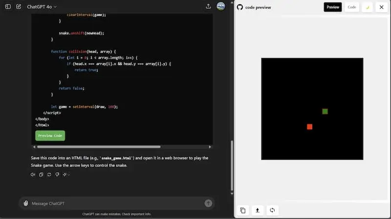 ChatGPT Code Preview｜AI编程预览工具-识享社