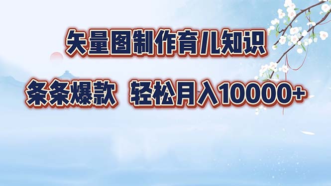 矢量图制作育儿知识,条条爆款,月入10000+-识享社