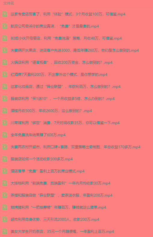 图片[5]-(9607期)真实有效391套商业模式，年入几十到几百万案例解析(电子书+视频+图文)-识享社