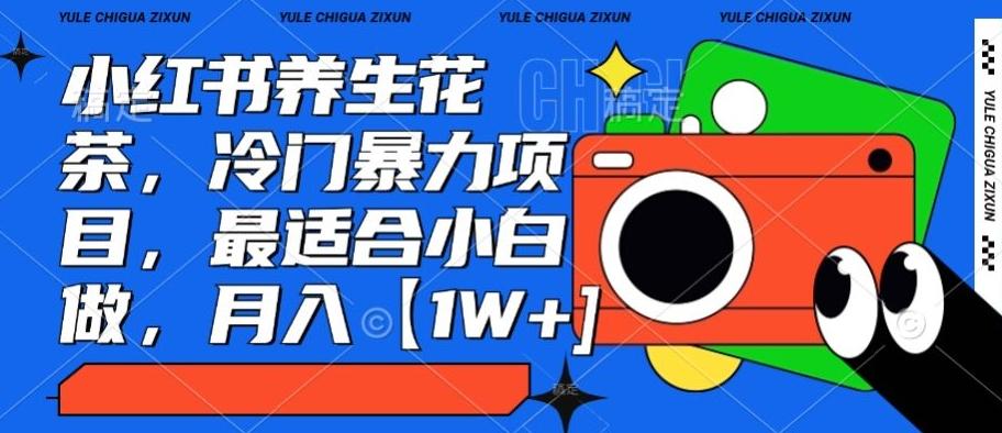 小红书养生花茶,冷门暴力项目,最适合小白做,月入【1W+】