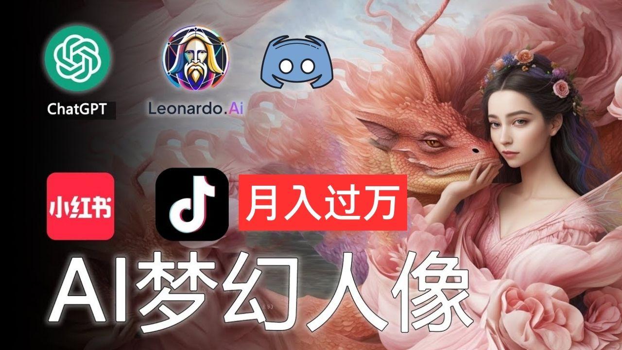 AI摄影梦幻人像：零基础也能月入过万的秘密-识享社