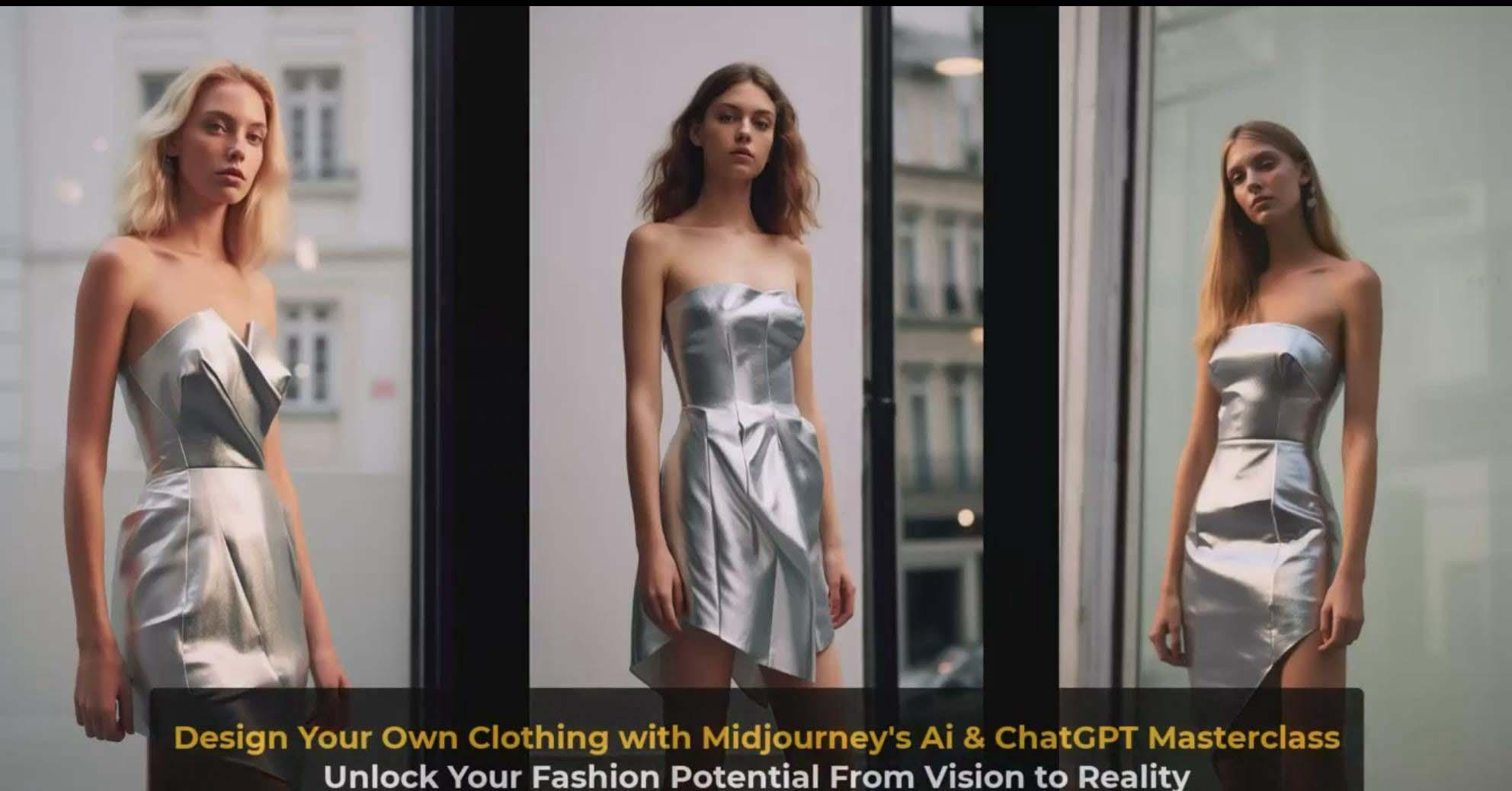 图片[8]-利用 Midjourneys Ai 人工智能设计自己的服装AI大师班-10节课-中英字幕-识享社