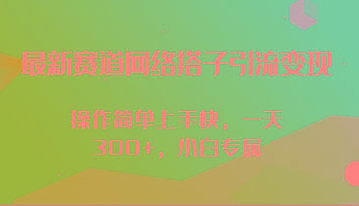 最新赛道网络搭子引流变现!!操作简单上手快，一天300+，小白专属-识享社