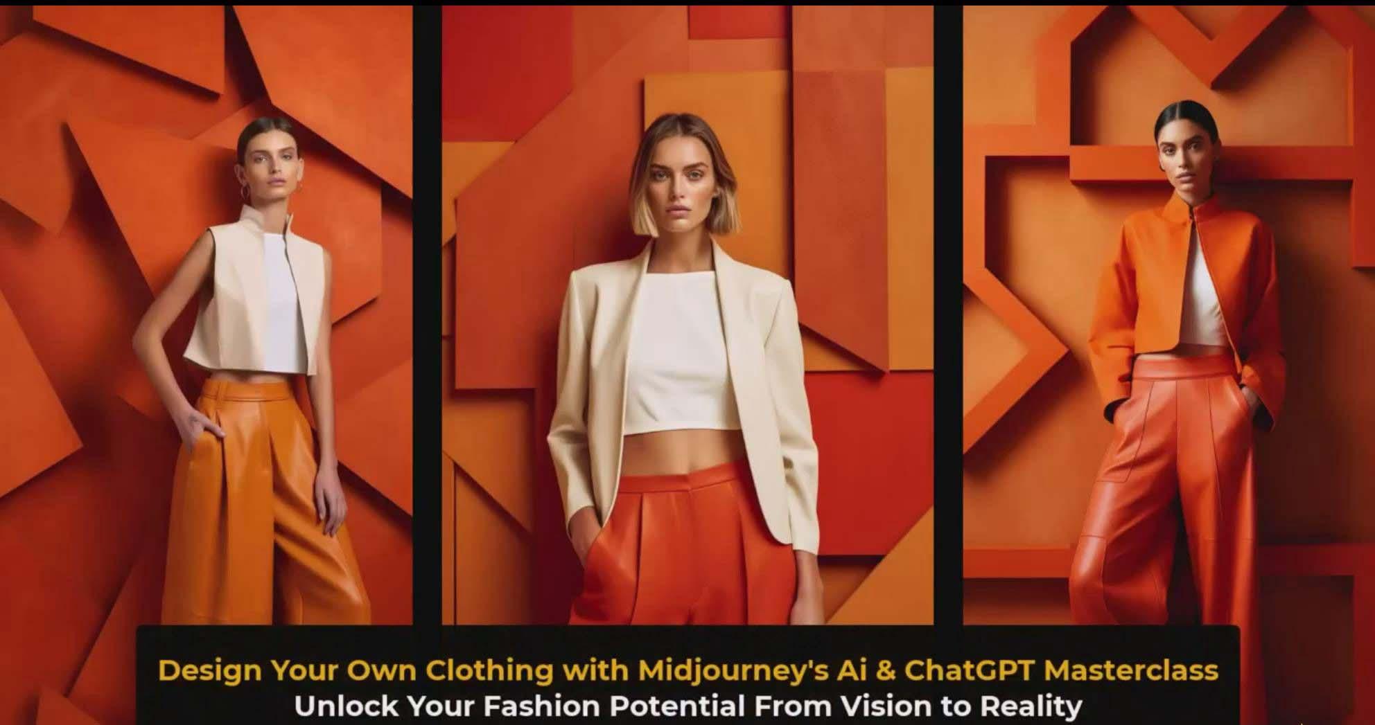 图片[3]-利用 Midjourneys Ai 人工智能设计自己的服装AI大师班-10节课-中英字幕-识享社