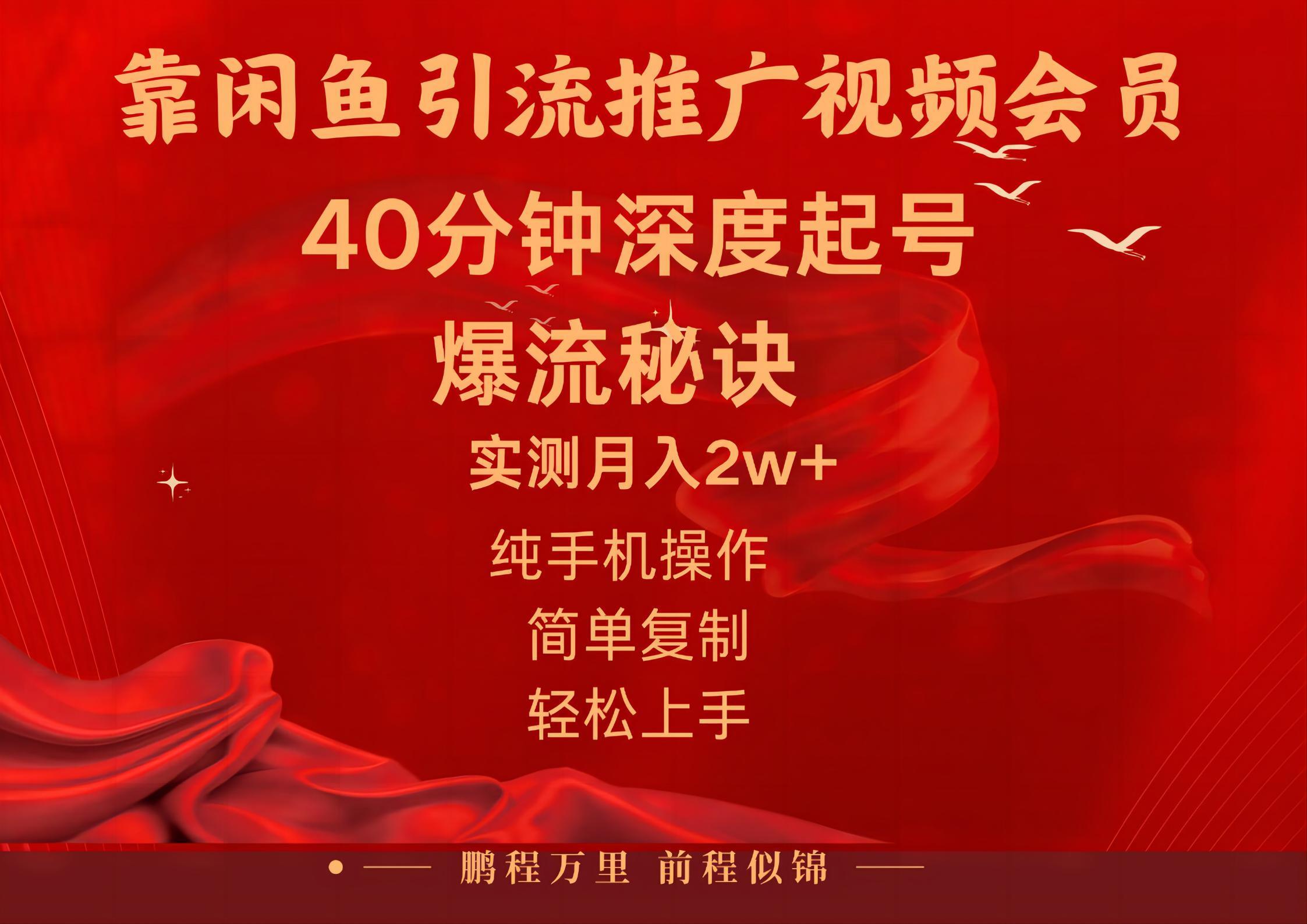 闲鱼暴力引流推广视频会员,能做到日入2W+,操作简单-识享社