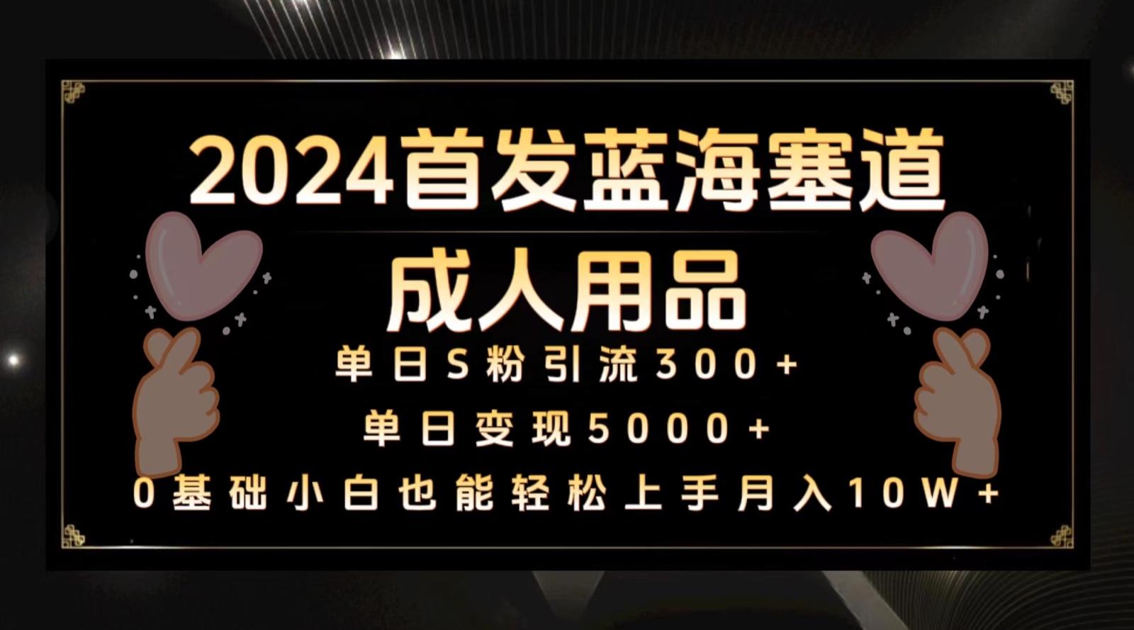 2024首发蓝海塞道成人用品,月入10W+保姆教程-识享社