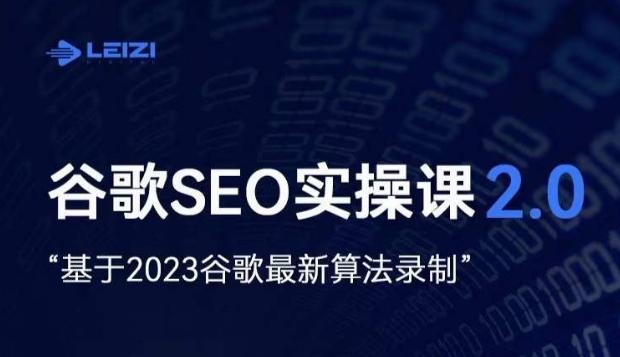 雷子·谷歌SEO 2.0实战课,独立站询盘自由必备,基于2023谷歌最新算法录制-识享社