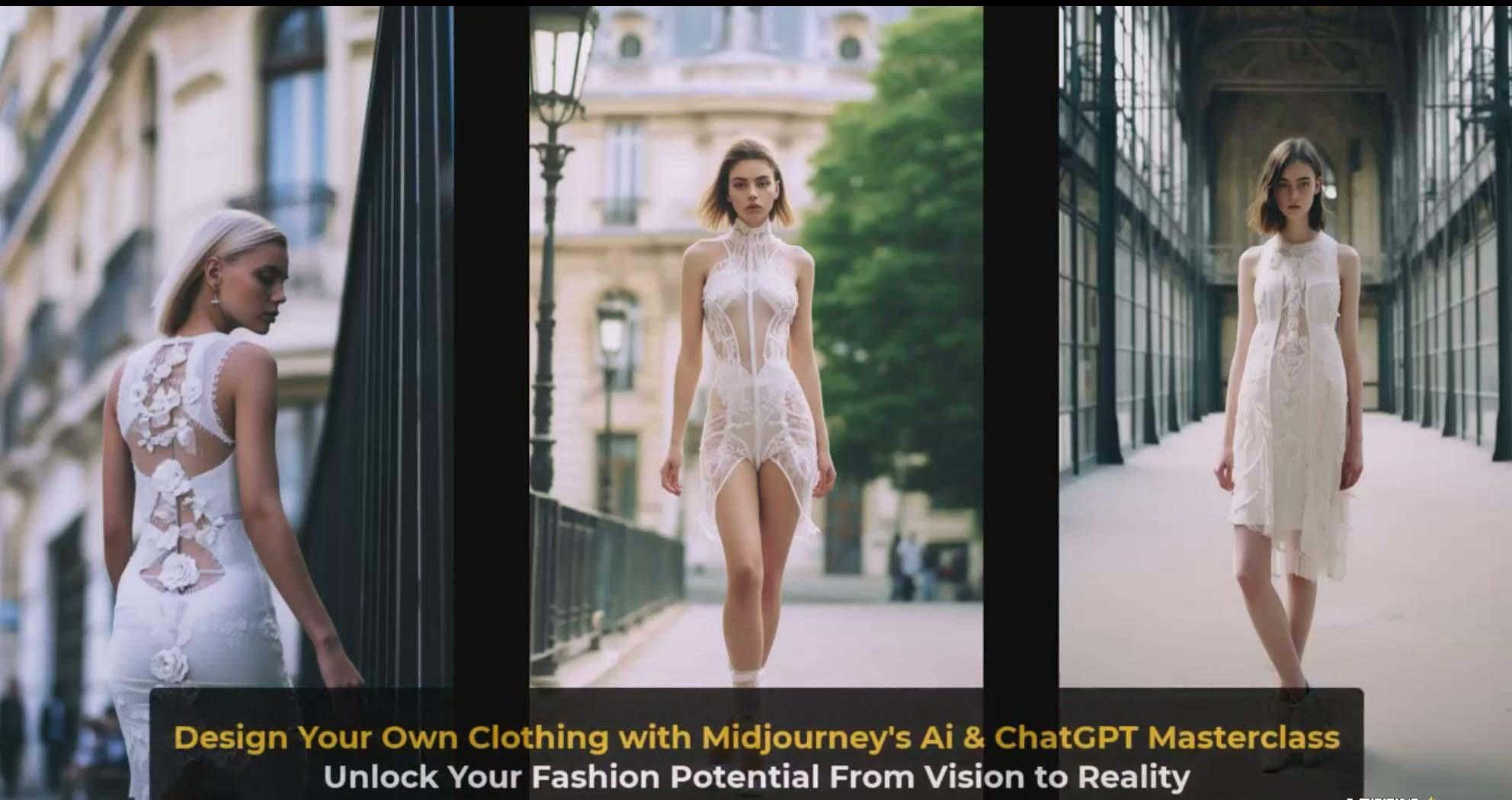 图片[4]-利用 Midjourneys Ai 人工智能设计自己的服装AI大师班-10节课-中英字幕-识享社