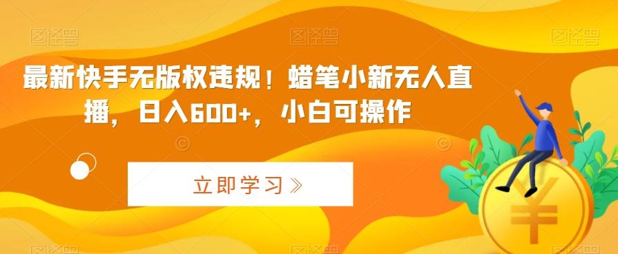 最新快手无版权违规！蜡笔小新无人直播，日入600+，小白可操作【揭秘】-识享社