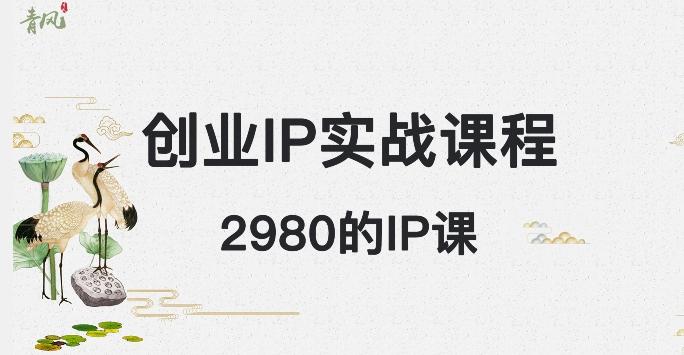 外边卖2980的创业IP课程，做私域月入5w+-识享社