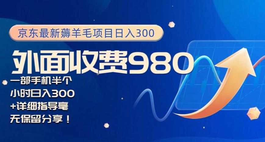 京东最新薅羊毛项目小白怎么做到日入300+一部手机半小时搞定-识享社